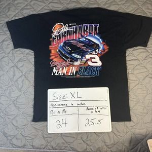 Vintage Dale Earnhardt Shirt Mens Extra Large Black Competitors View Racing